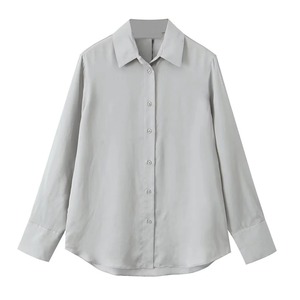 เสื้อโค้ทแขนยาวสำหรับผู้หญิง, เสื้อลำลองกระดุมแถวเดียวสำหรับฤดูใบไม้ร่วง - Product Image 4