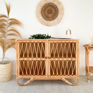 Meuble de rangement en rotin élégant, buffets naturels, vente en gros de meubles de salon - Product Image 3