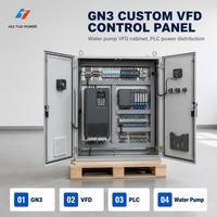 Panneau de commande VFD personnalisé en usine GN3, variateur de fréquence, armoire de commande de pompe à eau, équipement de distribution d'énergie PLC