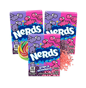 Corde à mâcher Rainbow Nerd de haute qualité en vrac, 0,92 once, paquet de 24 avec saveur de menthe - Product Image 3