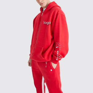 Conjunto de chándal de entrenamiento para hombre con logotipo personalizado de alta calidad, traje de jogging de poliéster informal para invierno - Product Image 6