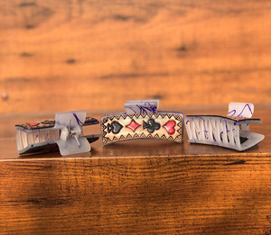 Hot Sale Accessories Women's Hand Tooled Leather <b>Hair</b> <b>Claw</b> Cowhide Large Custom Rectangle Wholesale <b>Hair</b> <b>Claw</b> Clips for Women's - Product Image 4