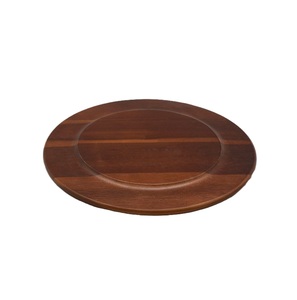 Top tendance plus grande qualité plateau de service en bois pour café thé fruits nourriture Dessert plateau en bois assiette de chargeur moderne - Product Image 2