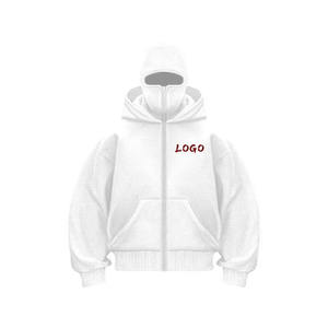 Sudadera con Capucha Personalizada para Hombre, Estilo Urbano, con Lavado Desgastado, Parches Bordados y Hombros Caídos, para Otoño - Product Image 1