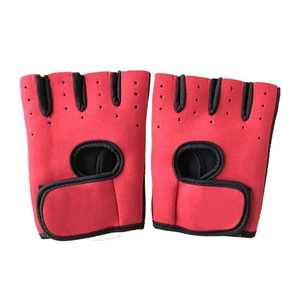 Gants de cyclisme demi-doigt de conception personnalisée de haute qualité matériau PU respirant nouveauté gants de vélo courts - Product Image 5