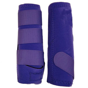 BOTAS CABALLOS CEPILLADO ECUESTRE NEOPRENO Y GOMA GRAN CALIDAD COLOR AZUL MARINO - Product Image 5