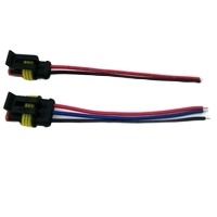 Fabrika özelleştirme 2 Pin dişi TE farlar için Pigtail kablo demeti ile otomotiv konnektörleri - Product Image 2
