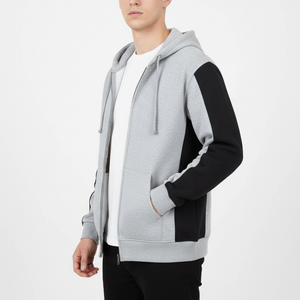 เสื้อฮู้ดดี้ผู้ชายผ้าฟลีซคอตตอน 100% ทรงโอเวอร์ไซส์ ลวดลายปักแบบสั่งทำสำหรับฤดูใบไม้ร่วง ผลิตจากผ้าฝ้ายสโตนวอชที่เป็นมิตรต่อสิ่งแวดล้อม ขายส่ง - Product Image 3