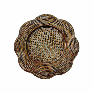 Mimbre ratán cuadrado ecológico 10mm de espesor Boho mantel verde boda centros de mesa decoraciones de mesa Vietnam venta al por mayor HNH - Product Image 4
