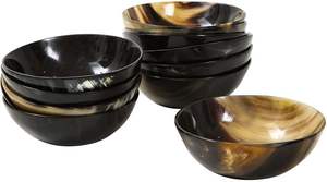 Ensaladera de cuerno de búfalo natural de alta calidad, hecha a mano, ecológica, apta para lavavajillas por HF CRAFTS - Product Image 4