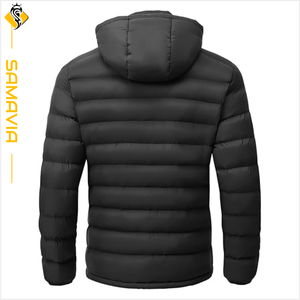 Chaqueta ligera para exteriores para hombre, chaqueta acolchada cálida de invierno, abrigo a prueba de viento, chaqueta para exteriores lista para enviar - Product Image 2