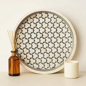 Bandeja Elegante con Incrustaciones de Hueso para Mesas de Centro y Cocina, Duradera, Hecha a Mano, Disponible a Precio de Fábrica en India - Product Image 3