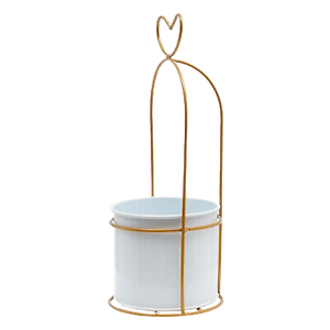 <b>3</b> <b>Tier</b> Simple Design Hydroponics Flower Vase with Metal <b>Stand</b> Wholesale Price Luxury Iron Vase <b>Plant</b> Wedding Decor Bulk Quantity - Product Image 4