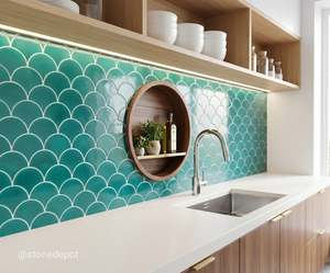 กระเบื้องโมเสคเซรามิกพอร์ซเลนคุณภาพสูง ป้องกันการลื่น ป้องกันแบคทีเรีย ดีไซน์ทันสมัย ลายบาหลี สำหรับห้องน้ำและร้านอาหาร - Product Image 4