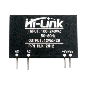 HLK-2M12 Power Module Supply from Hi-Link Shenzhen 2W AC DC 220V 3V/5V/9V/12/15/24V - Authorized suppliers of AC to DC Converter