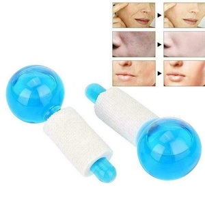 Esferas de hielo Myrva, bolas de masaje frías de vidrio para la cara, uso doméstico, color azul - Product Image 5