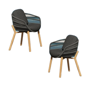 Modern Stylish Design Rattan Furniture Rattan Wicker Chair With <b>Wooden</b> Leg Dining Chairs Highest Quality - Product Image 2