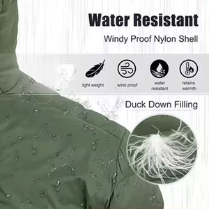 Chaqueta acolchada impermeable para hombre, chaqueta acolchada personalizada de alta calidad para hombre, ropa al por mayor, chaqueta acolchada - Product Image 4