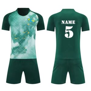 Ensemble de maillots de football à manches courtes respirants et à séchage rapide, dernier style, pour adultes, haute qualité, vente en gros, 100% polyester - Product Image 1
