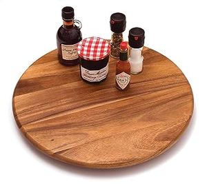 Susan paresseuse en bois forme ronde bois de mangue Susan paresseux ustensiles de cuisine plateau tournant fournisseur en gros - Product Image 3