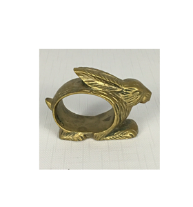 Diseño elegante Servilletero de latón Latón macizo Uso en oficina Forma de conejo Aspecto atractivo Diseño hecho a mano Calidad Premium - Product Image 1