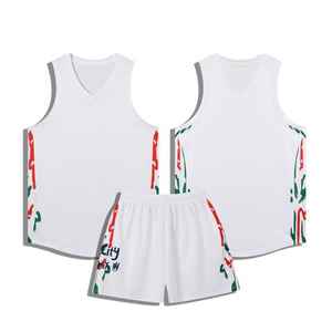 Camisetas y camisetas de baloncesto para hombre de doble cara reversibles de verano transpirables de secado rápido de nuevo estilo personalizado - Product Image 1