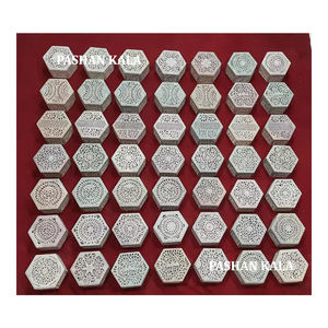 Cajas de joyería talladas de esteatita Natural de forma hexagonal para regalo de negocios y decoración del hogar importador y exportador de indio - Product Image 1