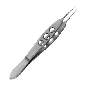 Venta al por mayor McPherson sutura atar fórceps rectos 1x2 dientes con plataforma de atado instrumento quirúrgico oftálmico de acero inoxidable - Product Image 5