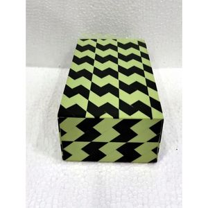 Brown Chevron Design Resin Inlay MDF Decorative <b>Box</b> Handmade Storage Organizer for Jewelry Keepsake and Table Decor - Product Image 5