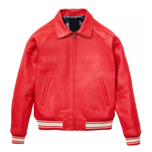 Chaquetas de Cuero al por Mayor Nuevas de 2025, Chaqueta de Cuero Bomber Acolchada para Hombre con Logotipo Personalizado - Product Image 1