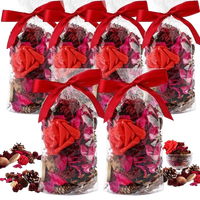 Advaith Pot-pourri Parfumé Fleurs Séchées Écologiques Longue Durée Décoration Naturelle Sacs Désodorisants aux Fleurs Séchées