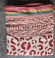Gaun Sarung Bordir Sutra Buatan Tangan dari Katun Organik, Cetak Blok Tangan Motif Bunga, Ramah Lingkungan, Logo Custom, 1 Buah, Penutup Bikini Wanita