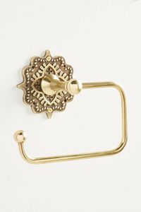 Porte-papier toilette en aluminium artisanal pour la collection d'accessoires de salle de bain, doté d'une construction solide et d'une finition artistique - Product Image 2
