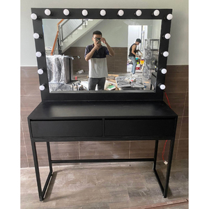 Modern 120x40cm Rubber Wood Dressing <b>Table</b> with LED <b>Mirror</b> BTD68055 Makeup <b>Vanity</b> for Bedroom Use - Product Image 2