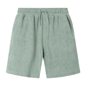 Pantalones cortos deportivos informales de fibra de bambú para hombre, pantalones cortos personalizados de secado rápido para correr en el gimnasio con patrón sólido bordado, nuevos pantalones cortos de tela - Product Image 5