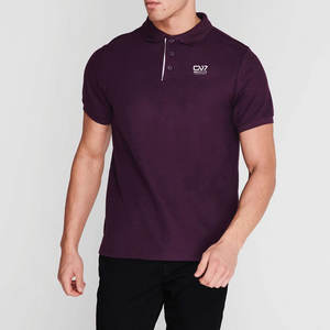 Polos básicos para hombres disponibles en varios colores Tela de algodón Impresión de logotipo personalizado para uso promocional - Product Image 2