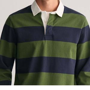 Camiseta de rugby de impacto para hombre, diseño personalizado, camisetas de lona de algodón 100% de calidad superior, polos de rugby de estilo superior - Product Image 4