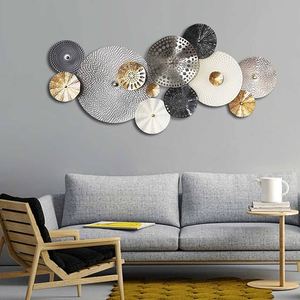 Modern Rustic Wall Art Decor for Home Hotel Restaurants and Bedroom Decoration Multi Color Ring Design Wall Mounted Hanging Arts - Product Image 5