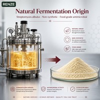 Approvisionnement d'usine : Poudre d'Epsilon Polylysine 98% (e-PL) – Conservateur alimentaire naturel à large spectre, stable à la chaleur pour nouilles de riz