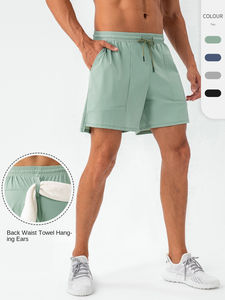 Pantalones cortos deportivos holgados de secado rápido entrenamiento correr equipo cintura media transpirable Cool Sense cordón cierre Fitness - Product Image 2