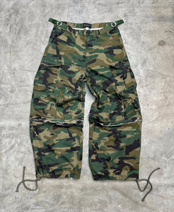 100% Cotton Custom <b>Men's</b> <b>Cargo</b> <b>Pants</b> High Quality Hip-Hop Mid Elastic Digital Printing Wash Tree <b>Camo</b> Stacked Jogger - Product Image 4