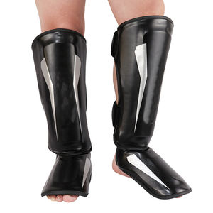 อุปกรณ์ป้องกันเท้า MMA มวยไทยทำจากหนังที่ให้ความอบอุ่นอุปกรณ์ป้องกันขาสำหรับเล่นกีฬาเตะทำจากวัสดุ EVA แบบมืออาชีพ - Product Image 5