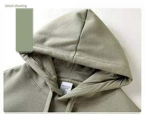 Sweat-shirts pour hommes en gros, poids lourd, 450 grammes, impression en relief, basiques, coton mélangé, pour l'hiver, techniques de broderie - Product Image 5