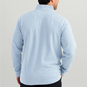 Pull de golf pour homme de haute qualité, léger, 1/4 zip, séchage rapide, manches longues, sweat-shirt d'hiver à demi-zip, technique lavée - Product Image 3