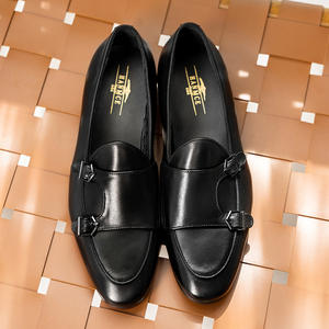 Zapatos de Cuero con Hebilla para Hombre, Diseño de Punta Pulida, Estilo Británico, Calzado Formal de Negocios y Oficina - Product Image 2