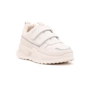 Chaussures de jogging de marche crème pour femmes - Product Image 3