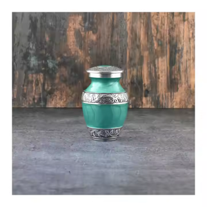 Urne souvenir en métal en forme de nouvelle urne en aluminium de haute qualité pour les cendres adultes gravées urne funéraire - Product Image 4