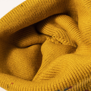 หมวกบีนนี่แจ็คการ์ดสีพื้นสำหรับทั้งชายและหญิงหมวกอะคริลิคถักให้ความอบอุ่นสำหรับเล่นสกีฤดูหนาว - Product Image 3