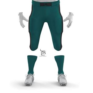 Uniforme de football américain pour hommes de haute qualité conçu sur mesure dernier style unisexe équipe porter des techniques imprimées courtes pour le sport - Product Image 2