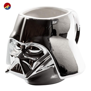 Tasses à café en céramique 3D <span class=keywords><strong>Star</strong></span> <span class=keywords><strong>Wars</strong></span> moulées en chrome personnalisées <span class=keywords><strong>de</strong></span> l'usine XINGYE, vente en gros <span class=keywords><strong>de</strong></span> tasses sculptées pour les occasions festives - Product Image 3